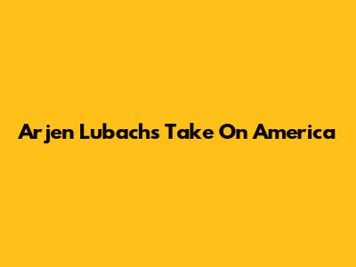 Arjen Lubach's Take On America