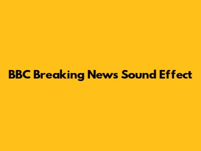 BBC Breaking News Sound Effect