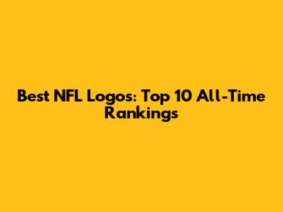 Best NFL Logos: Top 10 All-Time Rankings