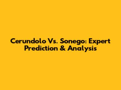 Cerundolo Vs. Sonego: Expert Prediction & Analysis