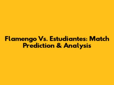 Flamengo Vs. Estudiantes: Match Prediction & Analysis