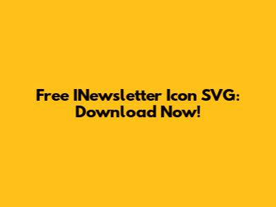 Free INewsletter Icon SVG: Download Now!