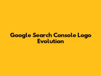 Google Search Console Logo Evolution