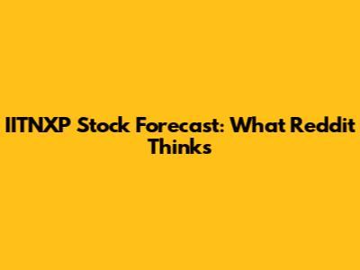IITNXP Stock Forecast: What Reddit Thinks