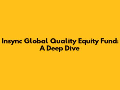 Insync Global Quality Equity Fund: A Deep Dive