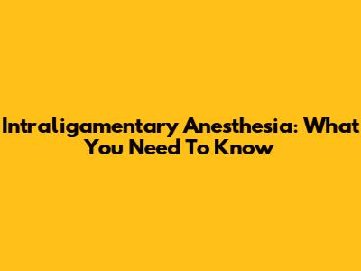 Intraligamentary Anesthesia: What You Need To Know