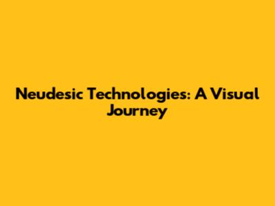 Neudesic Technologies: A Visual Journey