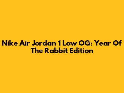 Nike Air Jordan 1 Low OG: Year Of The Rabbit Edition