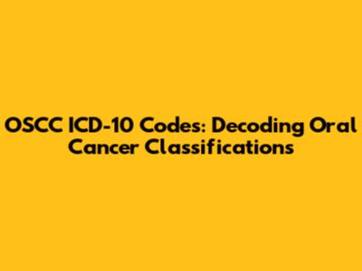 OSCC ICD-10 Codes: Decoding Oral Cancer Classifications
