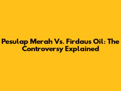 Pesulap Merah Vs. Firdaus Oil: The Controversy Explained