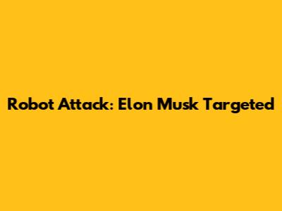 Robot Attack: Elon Musk Targeted