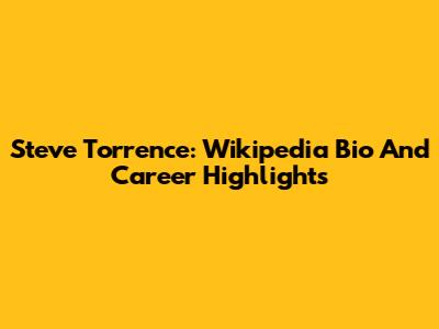 Steve Torrence: Wikipedia Bio And Career Highlights